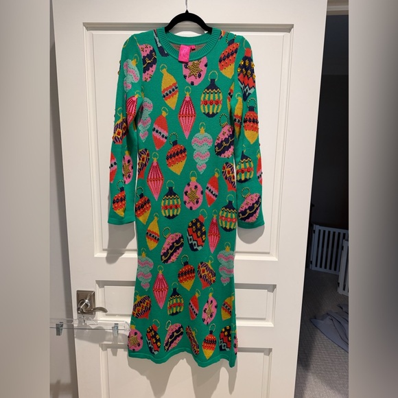 NWOT Queen of Sparkles Ornament Sweater Dress - Size XS - Multicolored - Picture 2 of 7